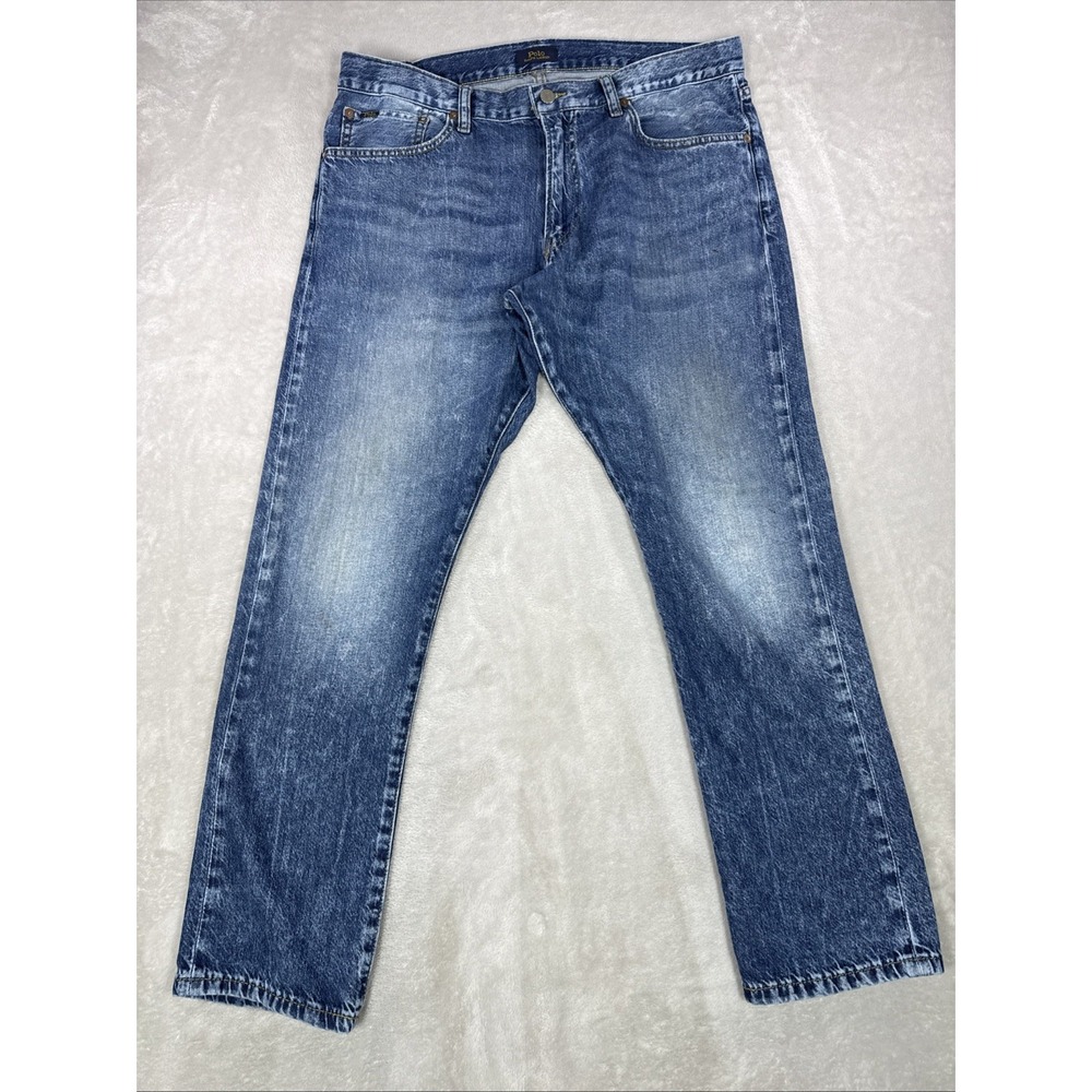 Polo Ralph Lauren Jeans The Sullivan Slim Stonewash Denim Men Sz 36X30 Stretch